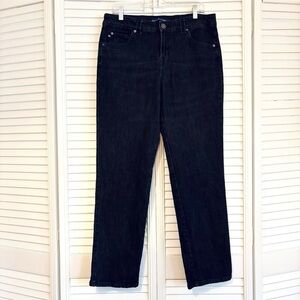 Bandolino Blu Mandie Classic Fit Black Straight Leg Jeans Size 12